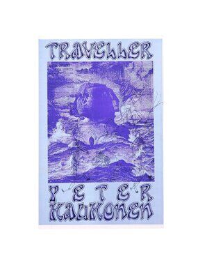 Peter Kaukonen Traveller Poster 1980s Psychedelic Art by Graham & Sargent